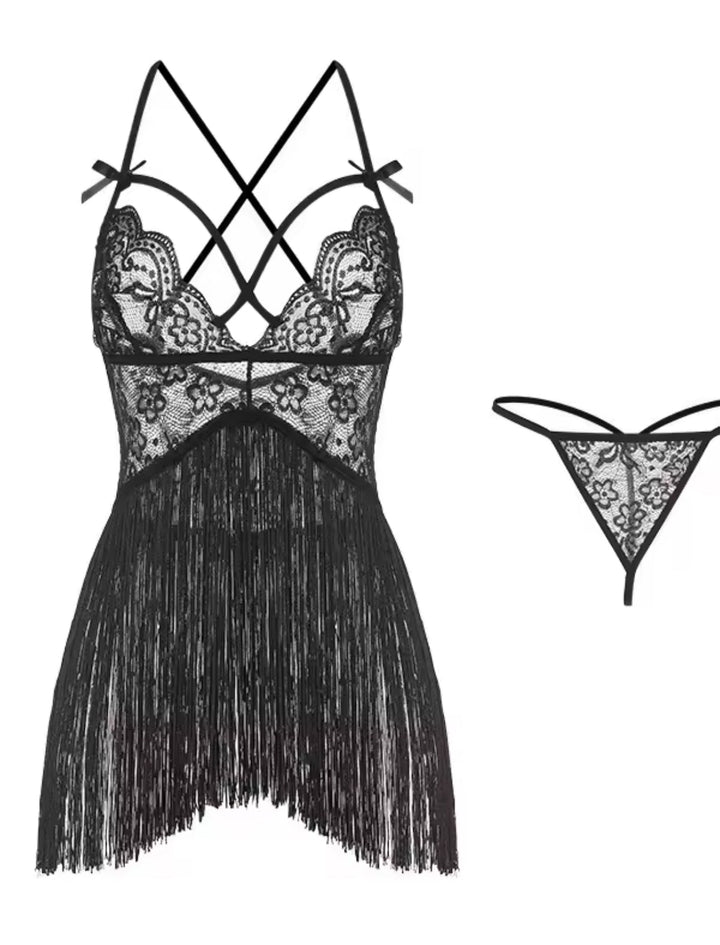 Lace Fringe Nightdress