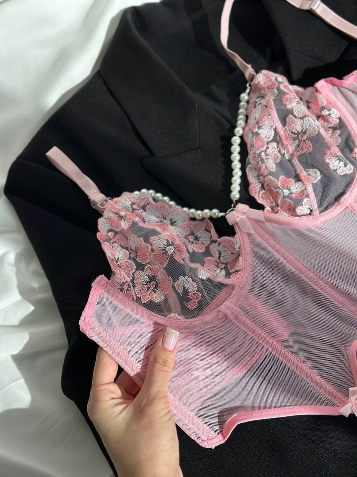 Blush Pearl Lingerie Set