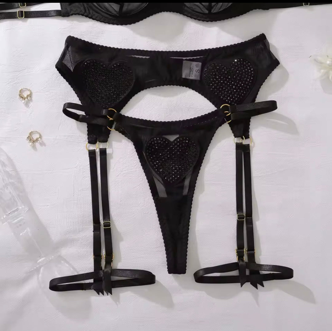 Diamond Heart Lingerie Set