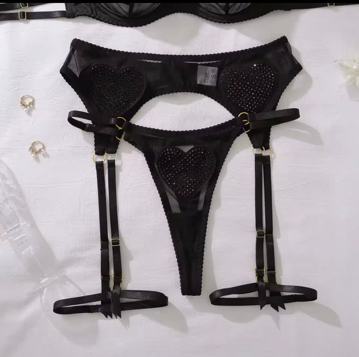 Diamond Heart Lingerie Set