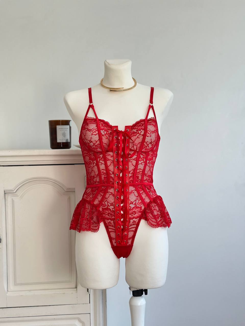 Scarlet Temptation Corset Set