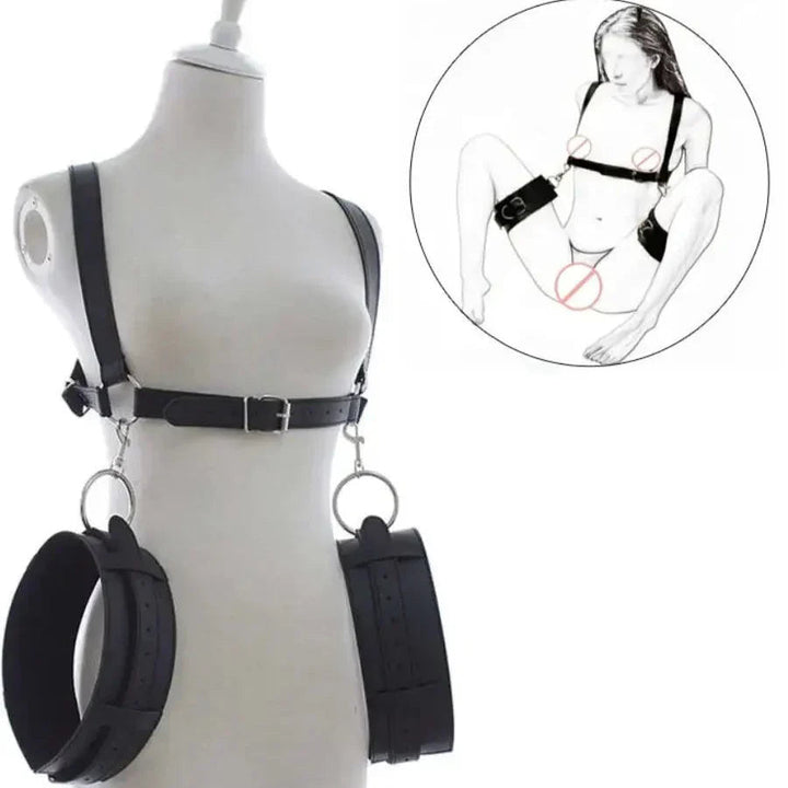 Lace Mystic Thigh and Handcuff Bondage Set