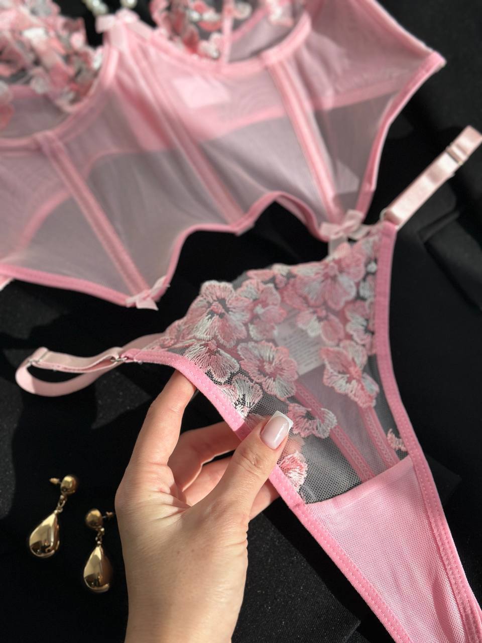 Blush Pearl Lingerie Set
