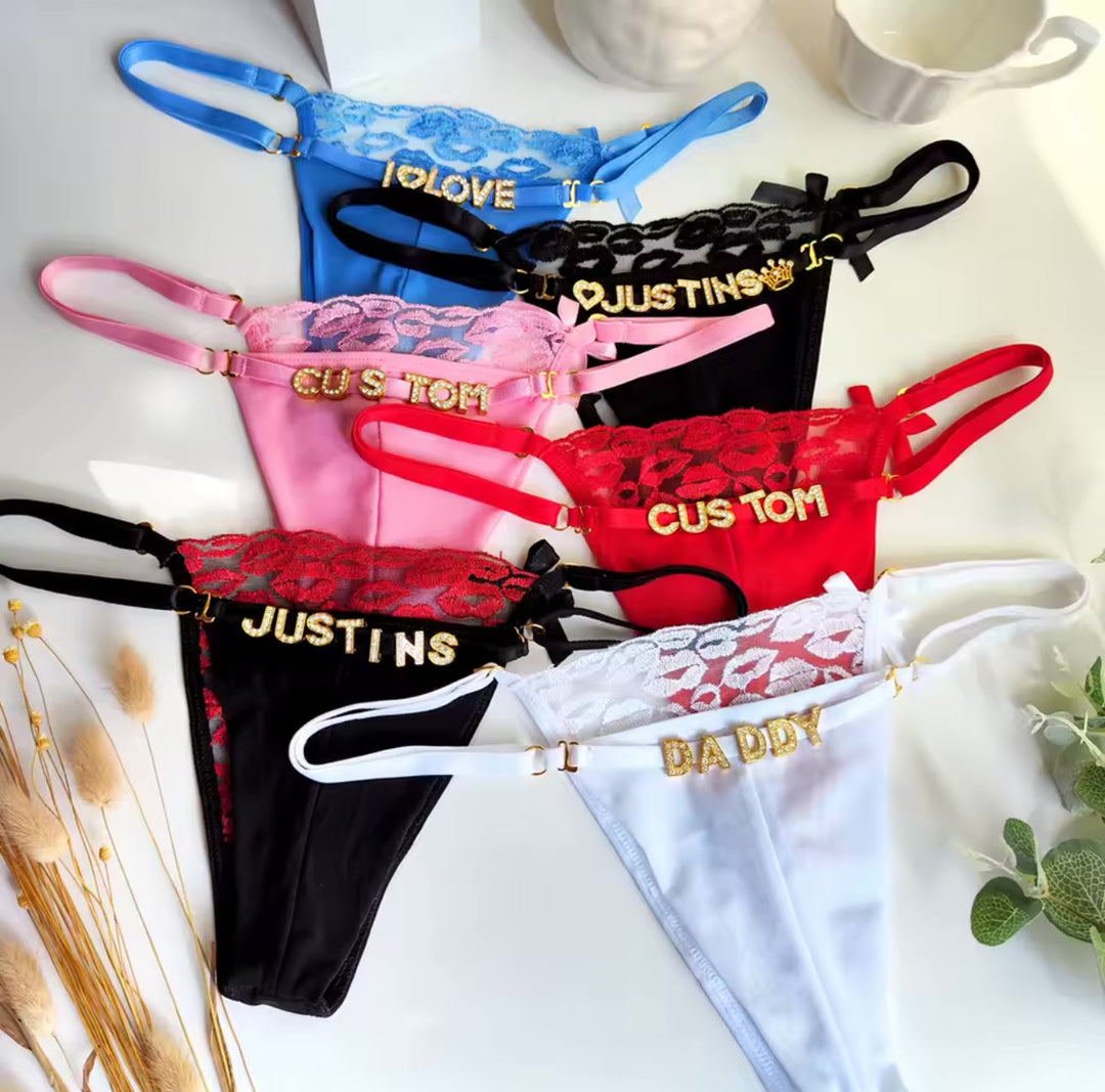 Personalized Thong Kisses