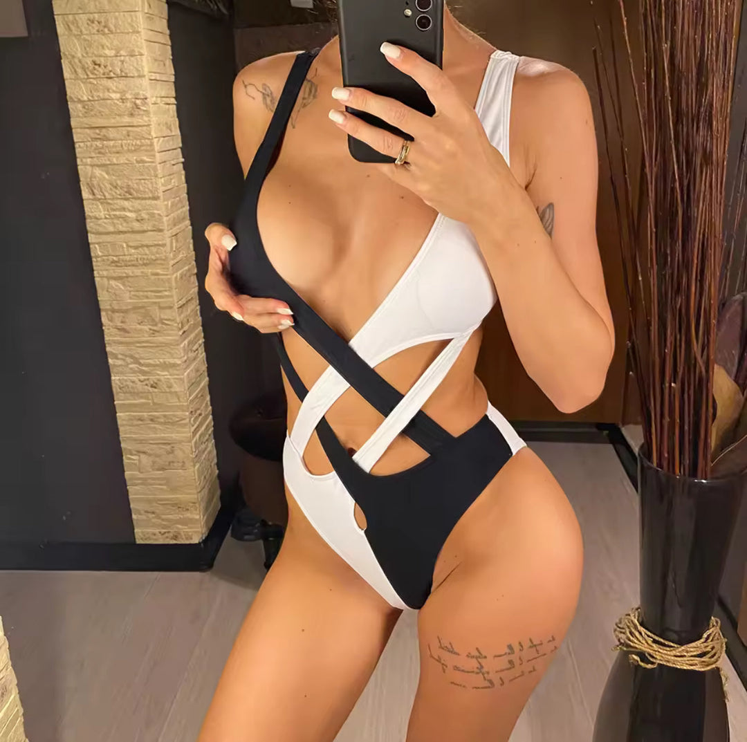 Monochrome Desire Swimsuit
