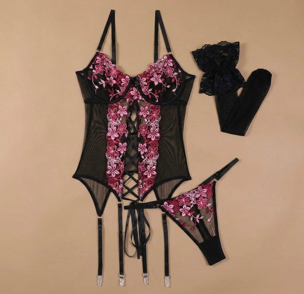 Secret Petal Corset Set