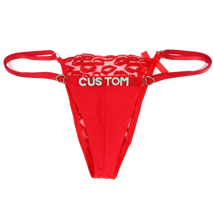 Personalized Thong Kisses