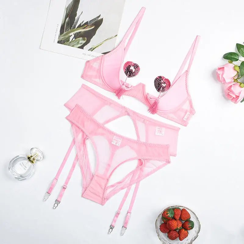 Elegant Mesh Lingerie Set