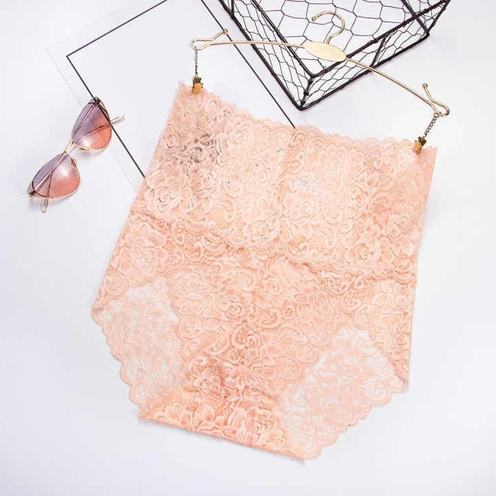 High-Waisted Lace Panties