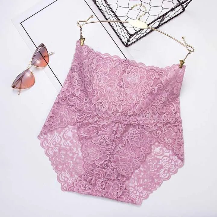 High-Waisted Lace Panties