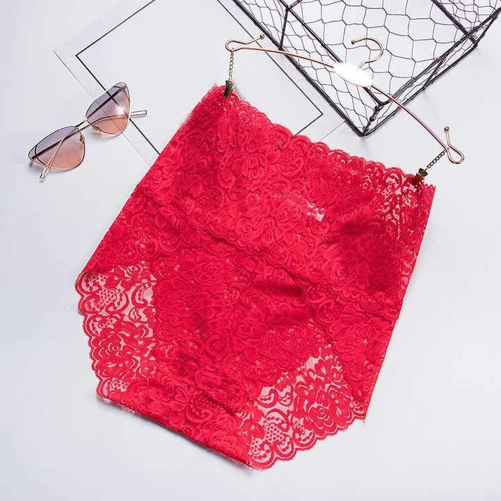High-Waisted Lace Panties