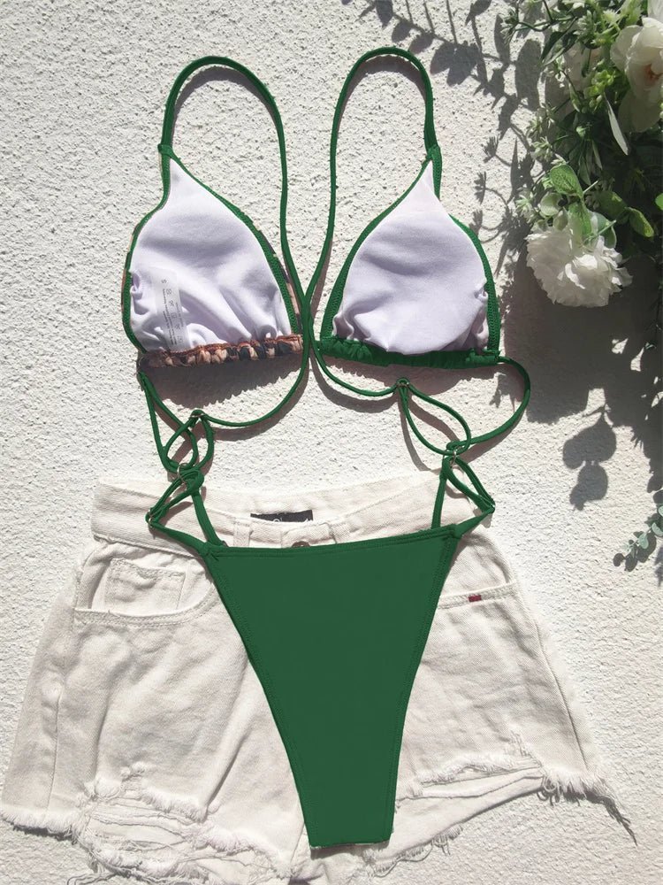 Leopard Print Bikini Set