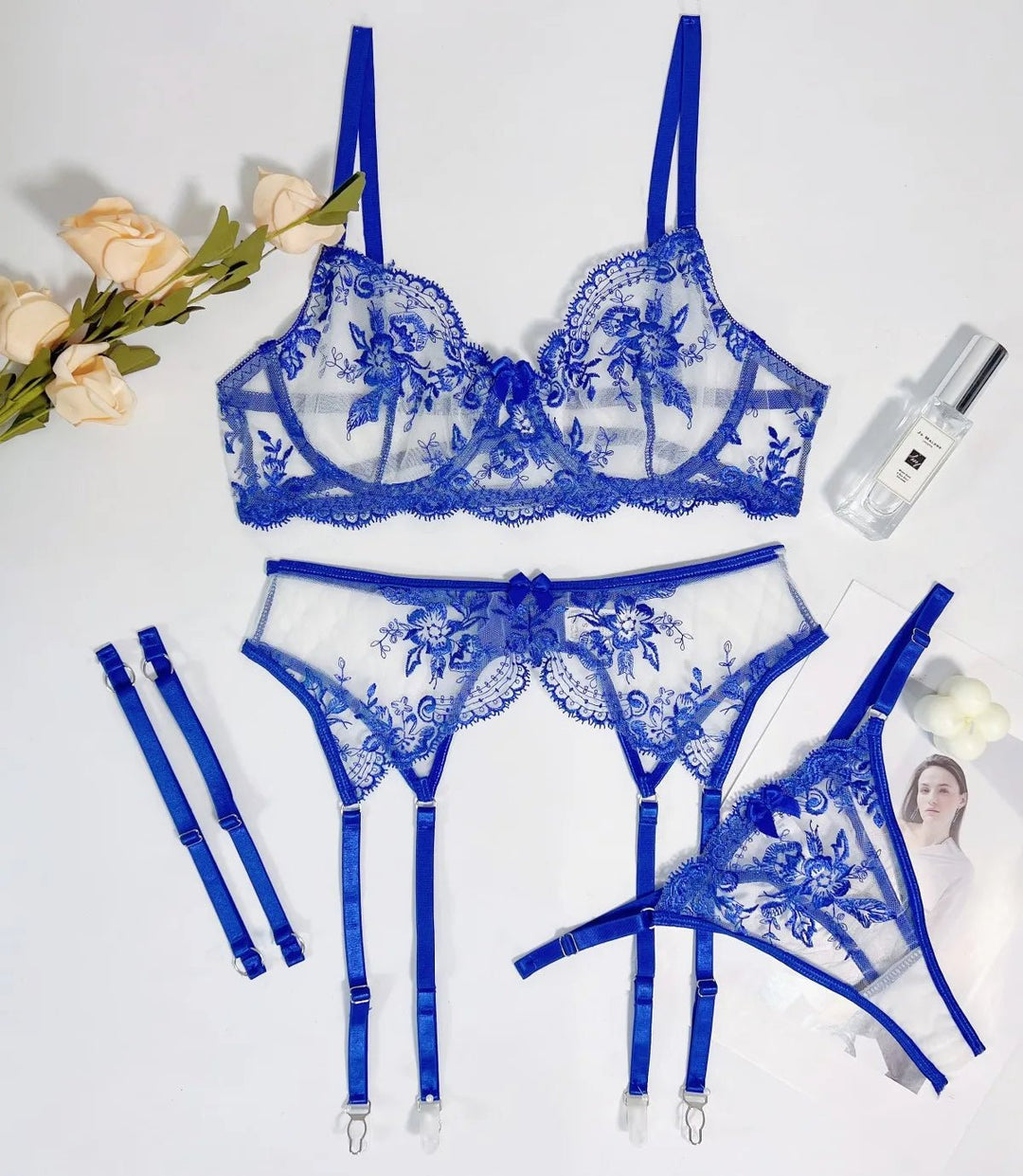Luxurious Lace and Mesh Lingerie