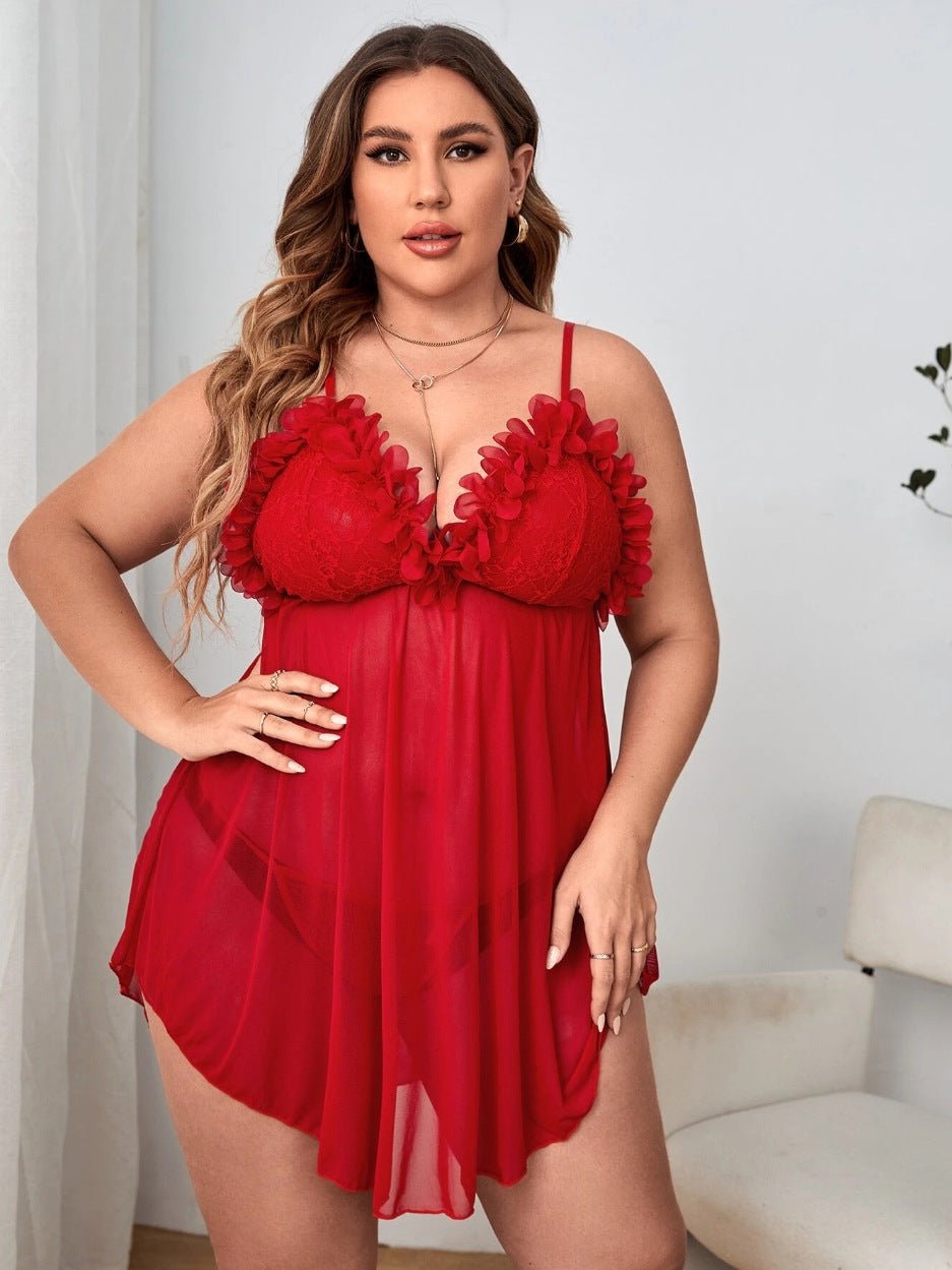 Red Lace Lingerie Set – Alluring &amp; Elegant Design
