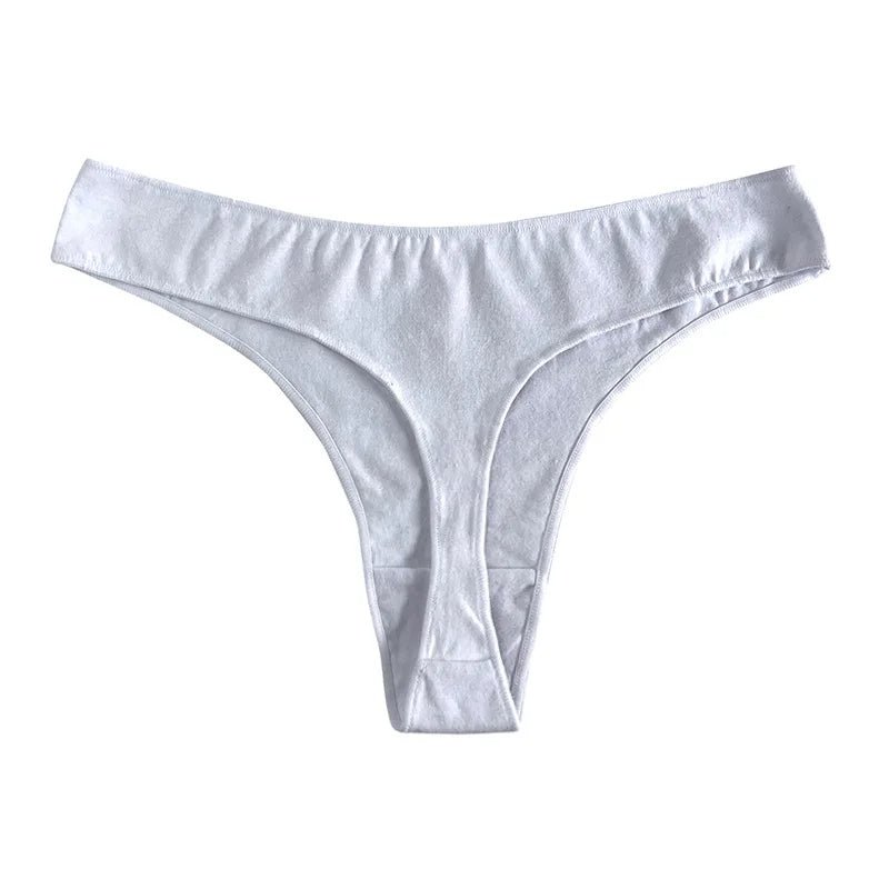 Seamless Cotton Thong Panties