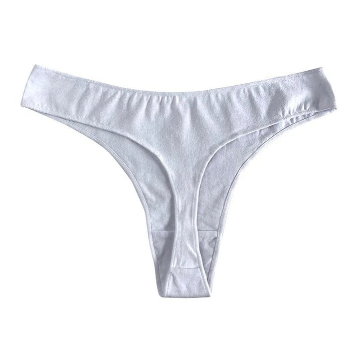 Seamless Cotton Thong Panties