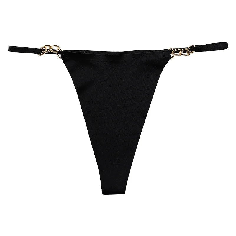 Seamless String with Gold Chain Details