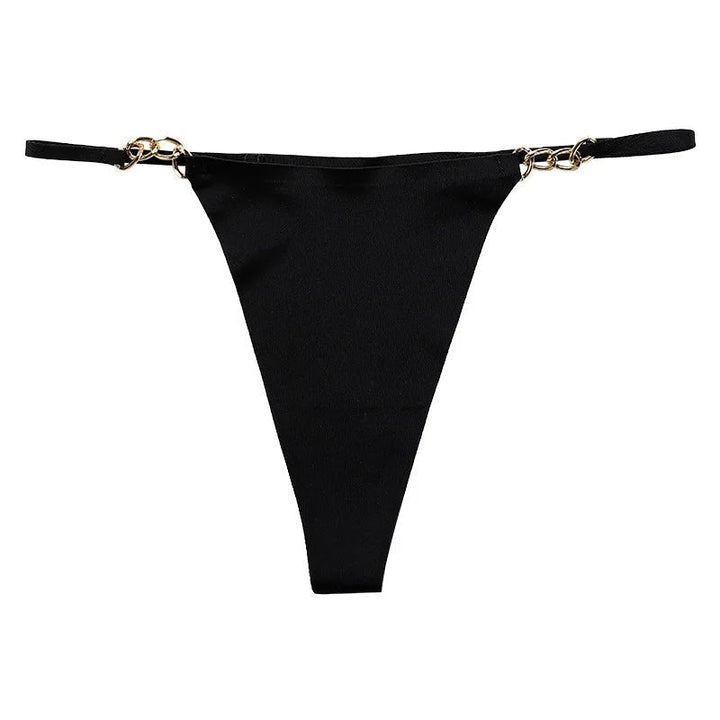 Seamless String with Gold Chain Details