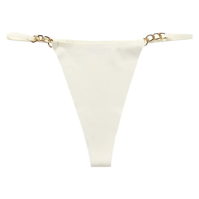 Seamless String with Gold Chain Details