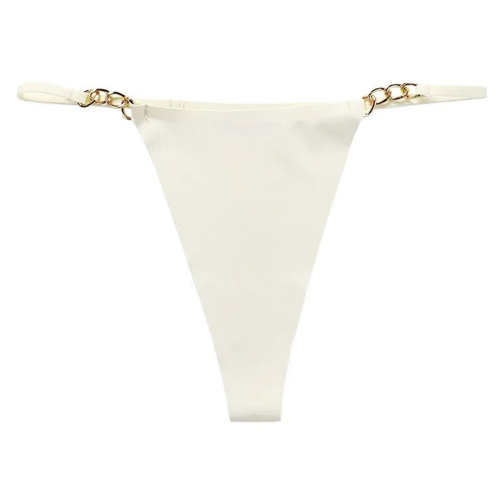 Seamless String with Gold Chain Details