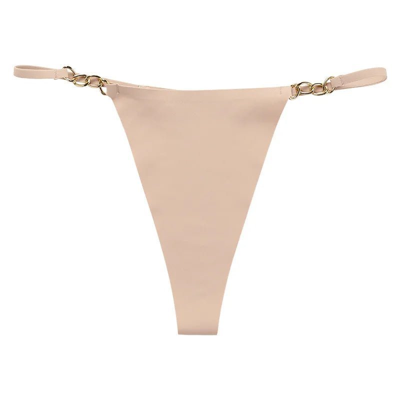 Seamless String with Gold Chain Details
