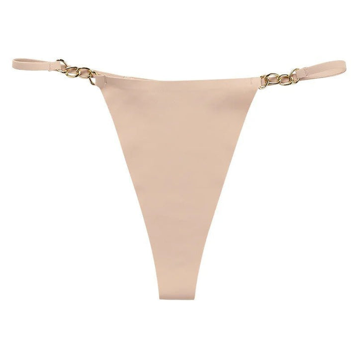 Seamless String with Gold Chain Details