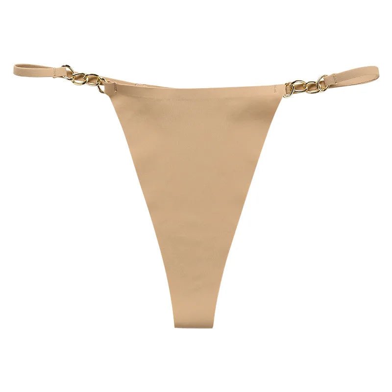 Seamless String with Gold Chain Details