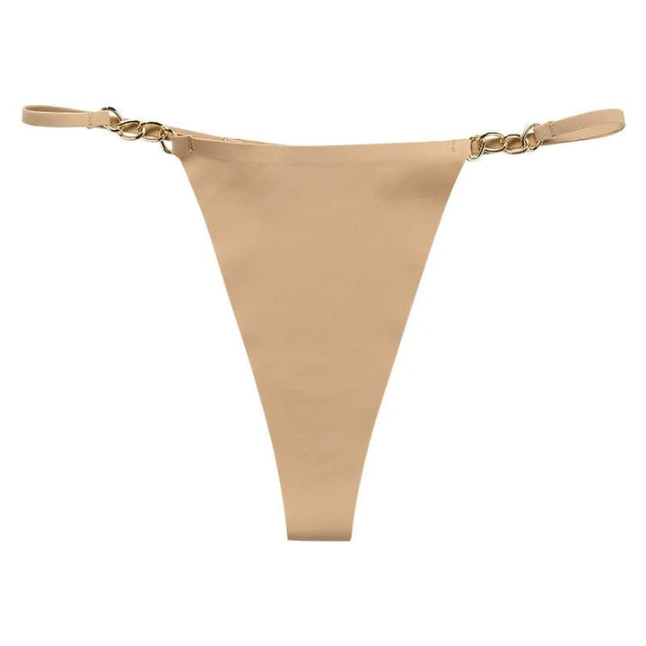 Seamless String with Gold Chain Details