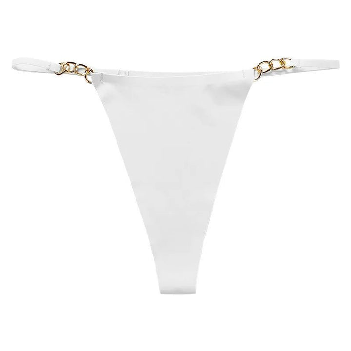 Seamless String with Gold Chain Details