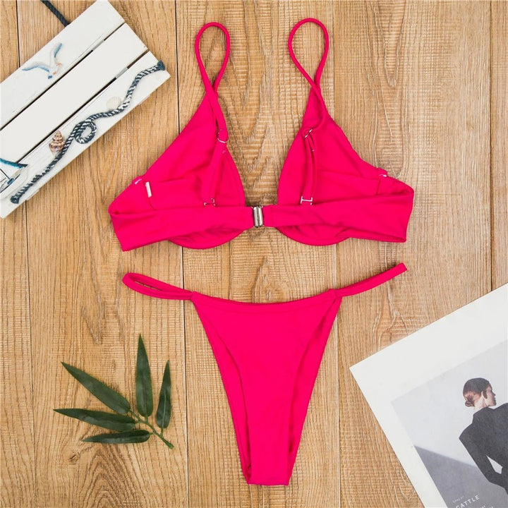 Vibrant Triangle Bikini Set
