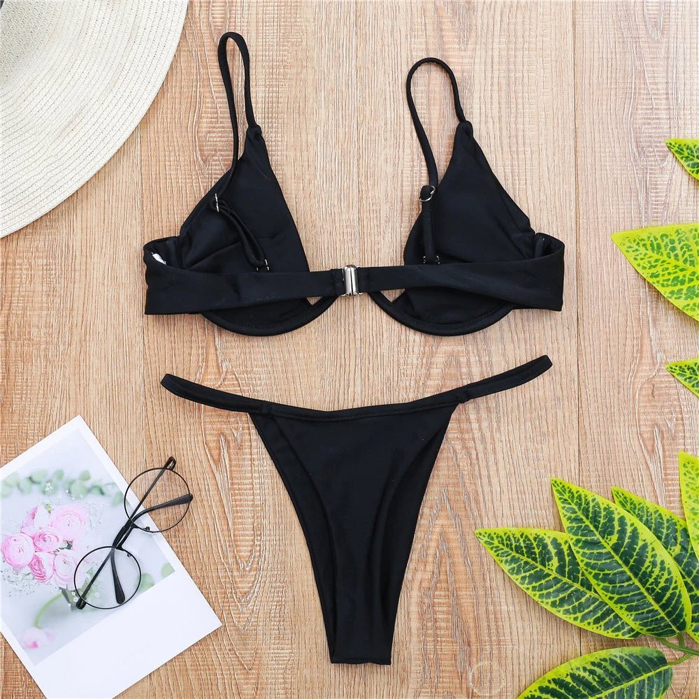 Vibrant Triangle Bikini Set